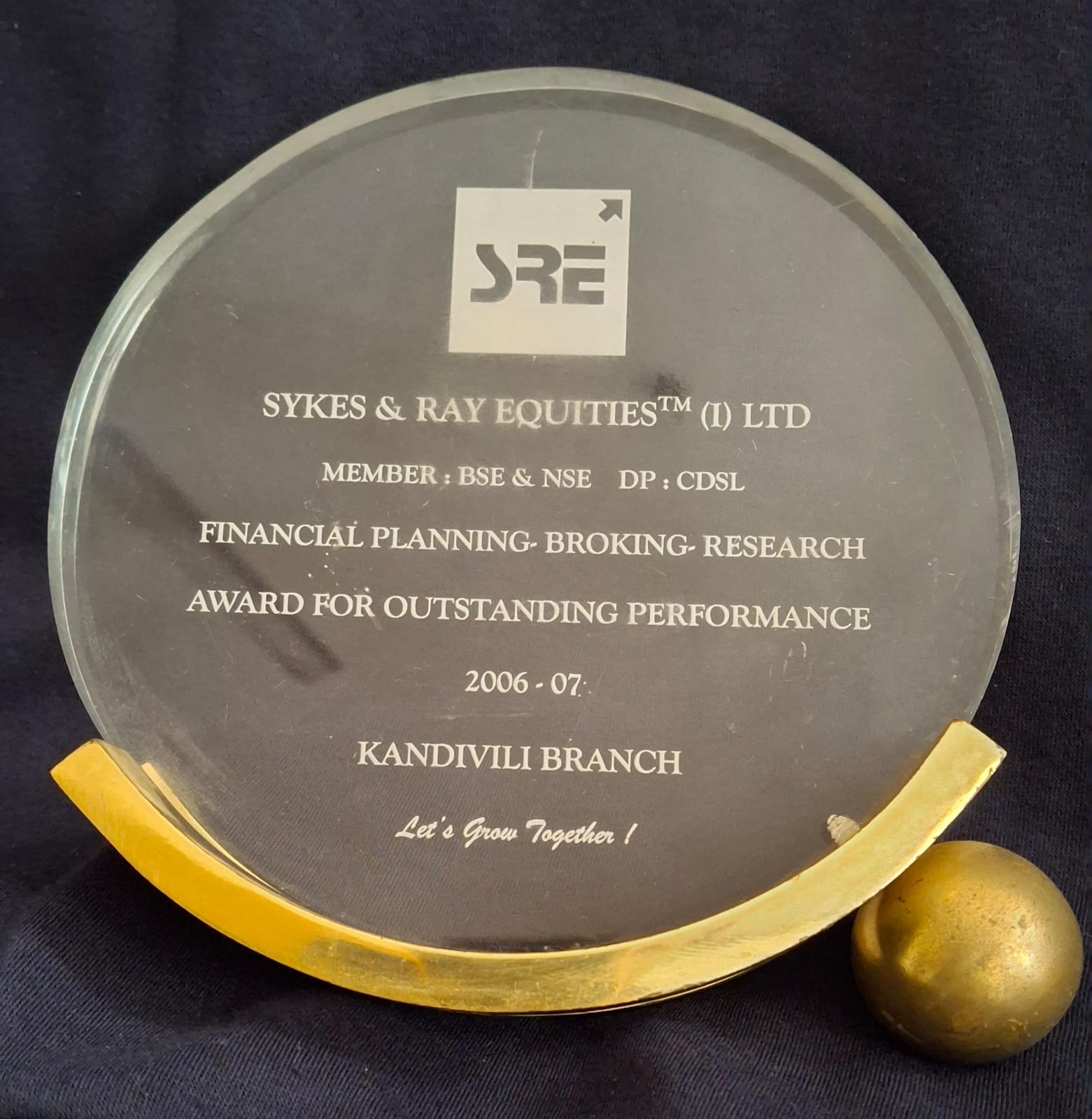 Awardfor Outstanding Performance 2006-2007